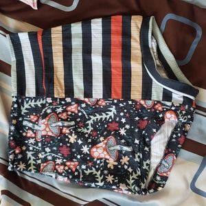 Brand new handmade mushroom stripes bummies short shorts